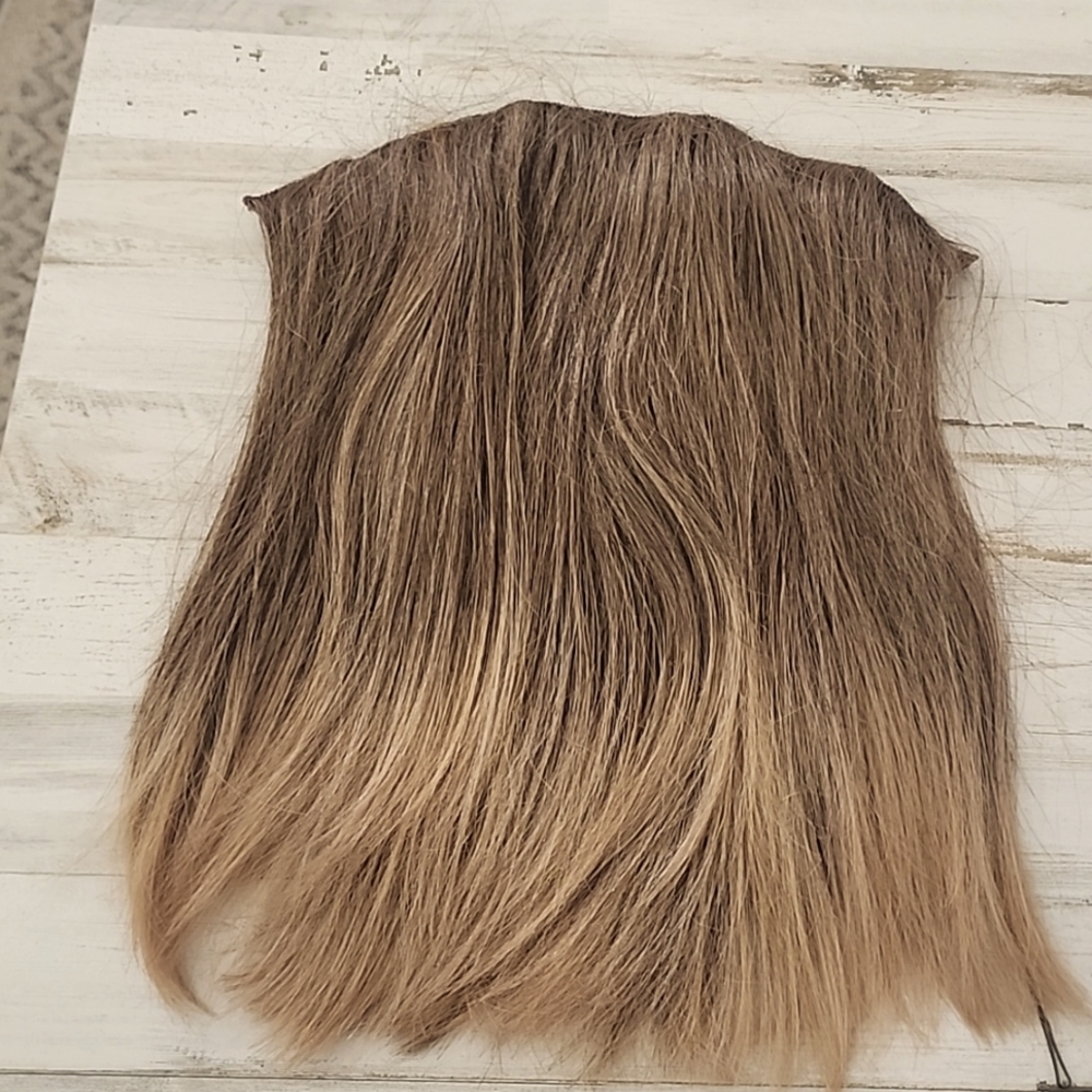 Hair extentions one piece for crown dark blond